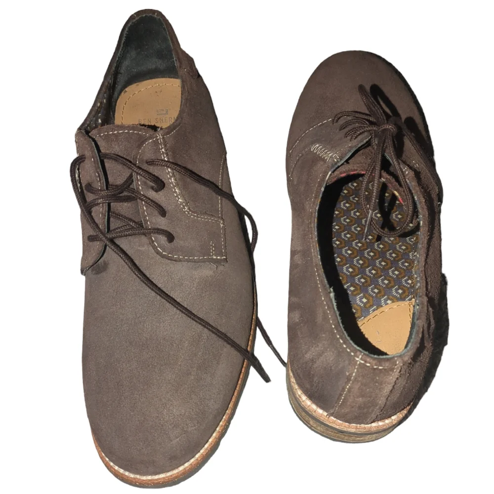 Men dress shoes by Ben Sherman 9.5 Brown loafers - Picture 3 of 6